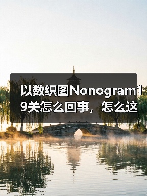 以数织图Nonogram19关怎么回事，怎么这么难啊！（图3）