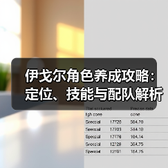 伊戈尔角色养成攻略：定位、技能与配队解析（图3）