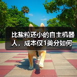 比盐粒还小的自主机器人,成本仅1美分如何实现?(图1) 比盐粒还小的自主机器人,成本仅1美分如何实现?(图1)