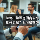 蟑螂王整理房间竟未发现死老鼠？五份烂卷饼惊现（图2）