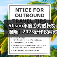 Steam年度游戏时长榜揭晓！2025新作仅两款入围，经典游戏笑傲榜单？（图2）