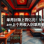 单月狂赚上百亿元！Steam上个月收入创单月最高纪录 封面图 - 玄熵冰河游戏