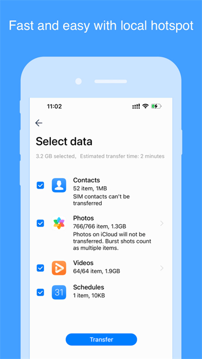 华为手机克隆软件苹果版 软件截图3